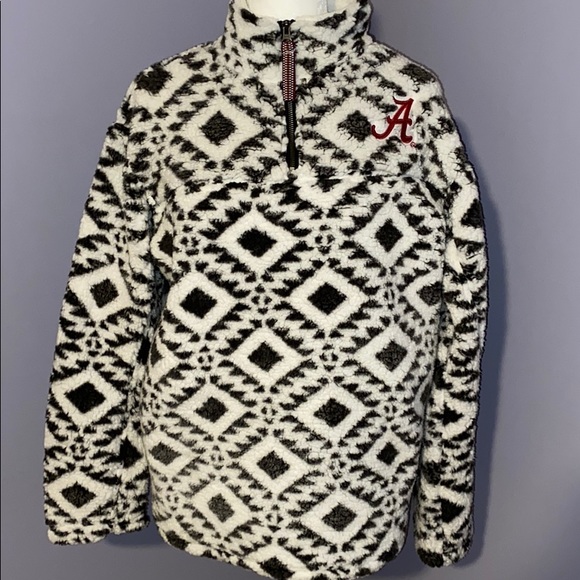 tribal sherpa pullover